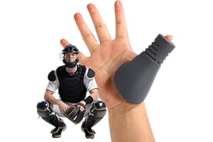 Catcher's Thumb Guard for Baseball & Softball, Silicone Baseball Thumb Protector Shield Catcher Training Gear Left/Right Hand