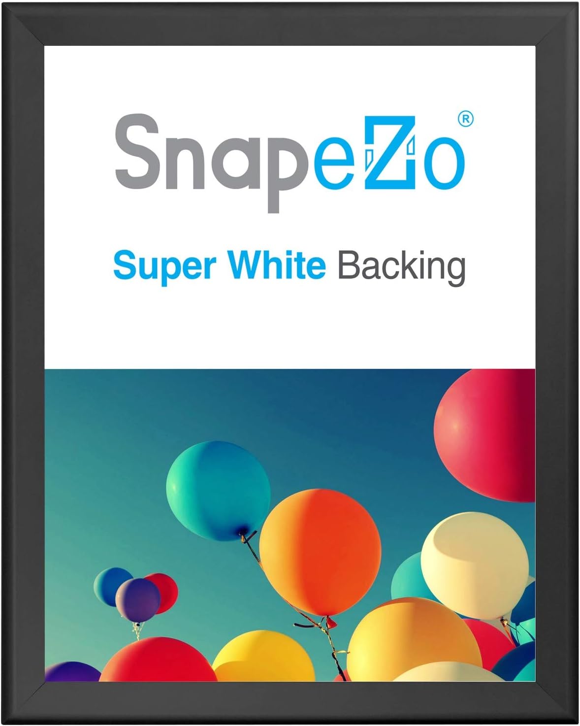 SnapeZo 36x48 Inches Black Poster Frames, Pack of 10 Front-Loading Snap Frames, 1.7 Inch Aluminum Profile, Wall Mounted