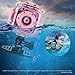 Ourlife Kids Waterproof Camera, Kids Camera for 13+ Year Old Boys Girls Christmas Birthday Gifts for Kids Underwater Sports Camcorder 1.77 Inch Screen with 8GB Card (Pink)