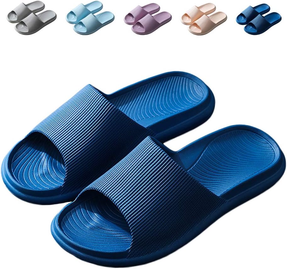 Lightweight Women/Men's Slip On Slippers Non-Slip Shower Sandals House Pool Shoes Bathroom Slide Water