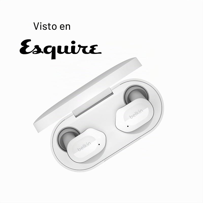 auriculares True Wireless SOUNDFORM Play preconfiguraciones de ecualización, certificación IPX5, 38 horas de autonomía, iPhone, Galaxy, y otros, blancos