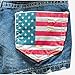 eshion Women's Punk Rock Wash Distressed American Flag Short Trousers