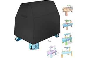 SPACEPOWER Kids Water Table Cover - Fit Step2 Rain Showers Splash Pond Water Table Toys - 420D Waterproof Dust-proof Anti-UV Outdoor Toys Cover - Outside Water Play Table Cover 41X25X33 inch - Cover Only