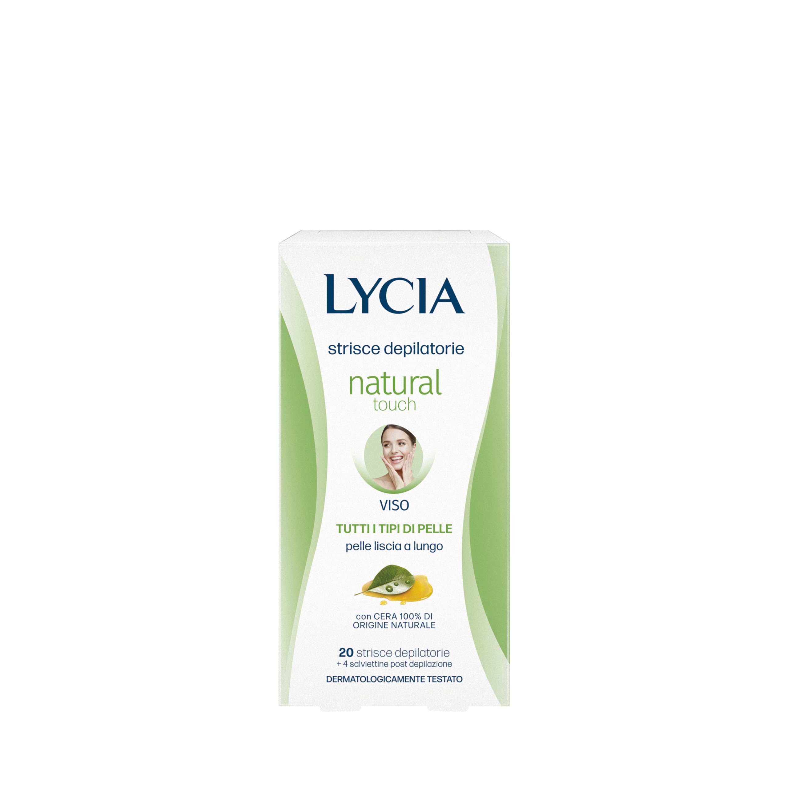 Lycia Natural Touch Face Depilatory Strips, Pack of 20
