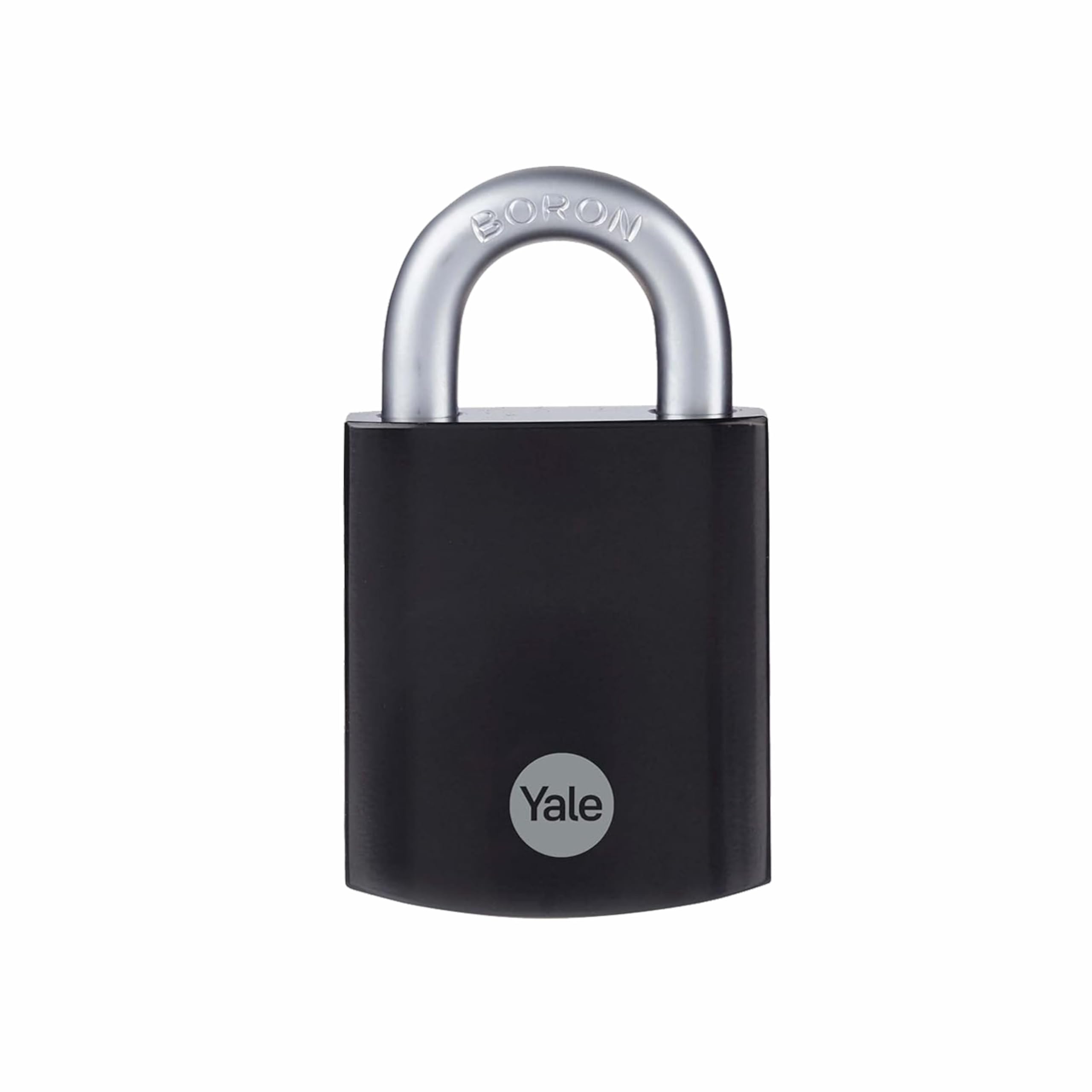 Yale - Y90SB/45/129/1 Maximum Security 48mm Hardened Steel Padlock - Black - Open Boron Shackle - 3 Keys