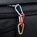 GLOUE Aluminum D-ring Locking Carabiner Keychain Spring Clip Lock Carabiner Hook Outdoor Camping Equipmengt - Professional Outdoor Camping Equipment - caribeaner,Lock Buckle(20PCS)