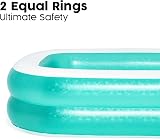 Bestway Inflatable Family Pool Blue Rectangular 200 cm 450 L view 4