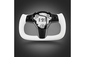 ZIMABLUE Yoke Steering Wheel for Model 3/Y-2017-2023 Steering Wheel with Heating Function Compatible with Tesla Model 3 Y