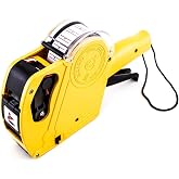 Super Z Outlet 8 Digits Price Numerical Tag Gun Label Maker MX5500 EOS with Sticker Labels &amp; Ink Refill for Office, Retail Shop, Grocery Store, Organization Marking
