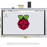 Pantalla Táctil de 5 Pulgadas, The perseids Pantalla LCD, 800 x 480 TFT Pantalla Monitor de Alta Resolución, HDMI para Raspberry Pi 3 (B y B +, con 3.5 Inch Touch Pen)