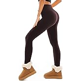 SINOPHANT Fleece Lined Leggings Women, Soft Elastic High Waisted Warm Thermal Winter Thick Yoga Pants