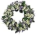 The Wreath Depot Bishops Lace Spring Front Door Wreath 24 inch, Full Spring Wreath Designed in USA, Beautiful White Gift Box, Handcrafted Summer Wreath
