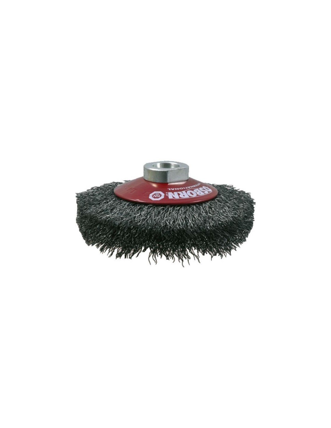 Osborn 0002512362 - Cepillo cónico de inox ondulado con tuerca M14 y filamento de Ø 0.30 mm (100x20x20)