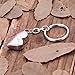 BY Forever in My Heart Dad Heart Teardrop Cremation Urn Keychain Keepsake Stainless Steel Memorial Ashes Keyring