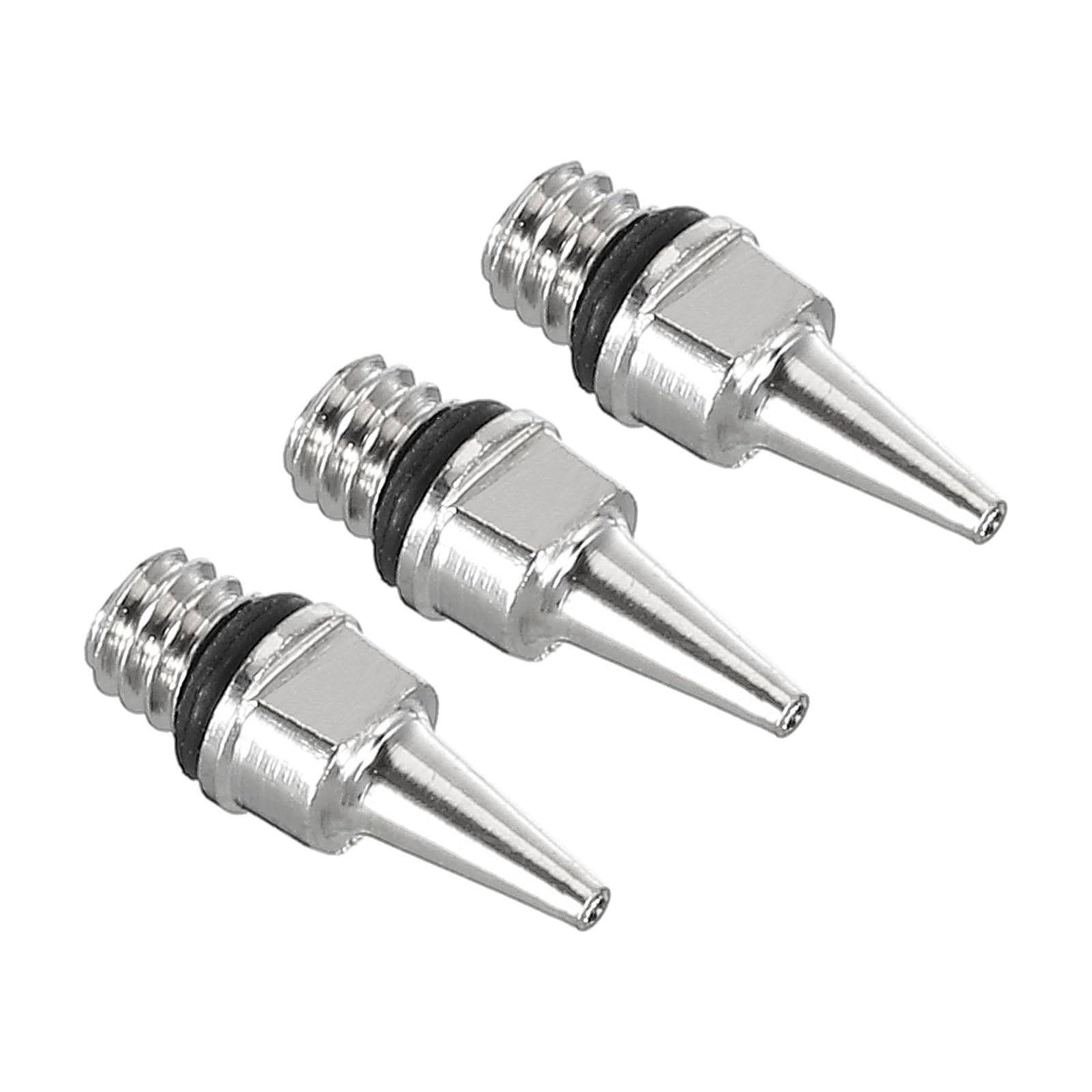 PATIKIL 3Pcs 0.2mm Air Brush Nozzle Only Brass Nozzle Replacement Parts Accessories for Air Brush Nozzle Art Craft Projects