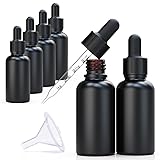 seafulee Black Coated Glass Bottle with Glass Eye