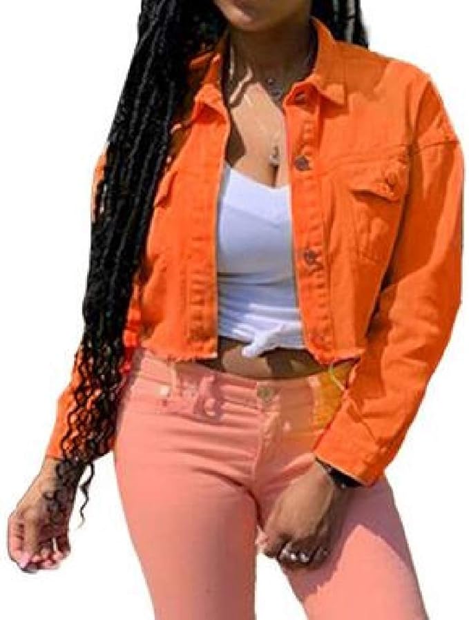 cropped denim jacket amazon