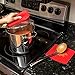 Love This Kitchen Silicone Trivet/Hot Pads for Hot Dishes - Easy to Clean Pot Holder for Kitchen - Durable, Flexible, & Multi-Purpose Mat That Helps Protect Countertops (7x7 in, Red, 1 Pair)