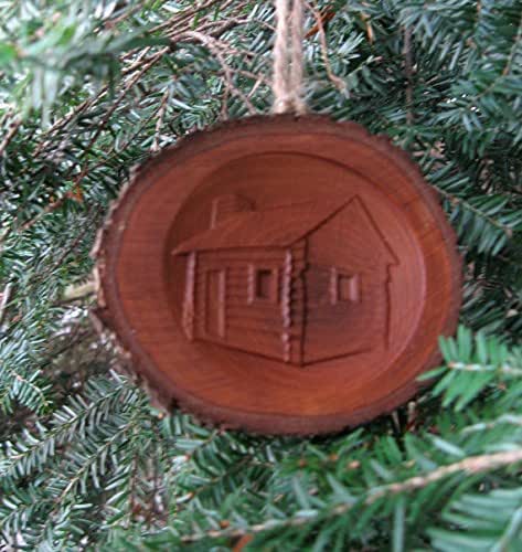 Amazon Com Log Cabin Ornament Limited Handmade