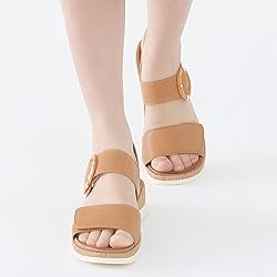UBFEN Womens Flat Sandals Arch Support Open Toe