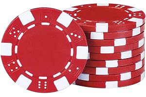 CUNHUY 11.5 Gram Bulk Chip Accessories, 10 Pcs Professional Poker Chip, Casino Poker Chips,Clay Composite Casino Poker Chips for Casino Card Games Texas Holdem