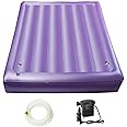 50% Medium Wave Water Bed Mattress, Ergonomic Design PVC Water Bed, Double Exhaust Hole Waterbed Liners, Durable and Foldable Softside Water Bed Set (Full-54x75)