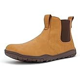 FEFELUIS Chelsea Barefoot Boot for Men- Wide Toe Box Zero Drop Slip On Minimalist Hi-Top Shoes