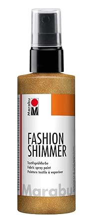 Marabu 17180050583 - Fashion Shimmer, Textilsprühfarbe auf Wasserbasis, für dunkle Textilien, einfache Fixierung, waschbestän