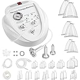 Beauty Star Vacuum Therapy Cupping Machine, Multifunctional Body, Back, Face Massage Care Machine Adjustable Suction (0-70 cmHg) with 30 Cups and 3 Gua Sha Pumps (Max Cups 1200ML)