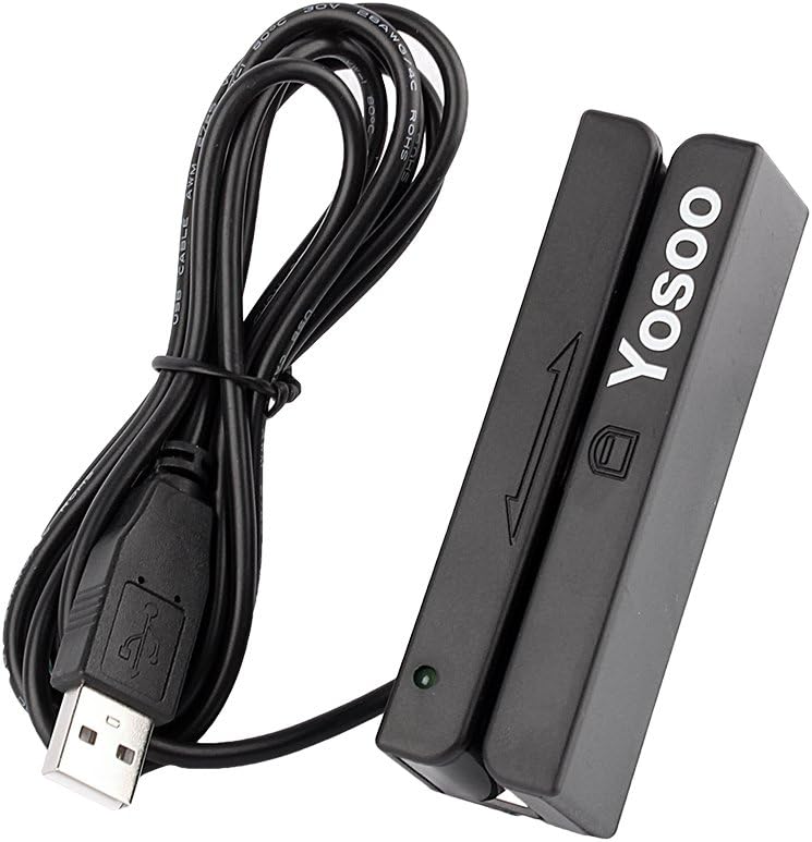 ZJchao Stripe Card Reader, Newest USB MSR90 3 Tracks HiCo
