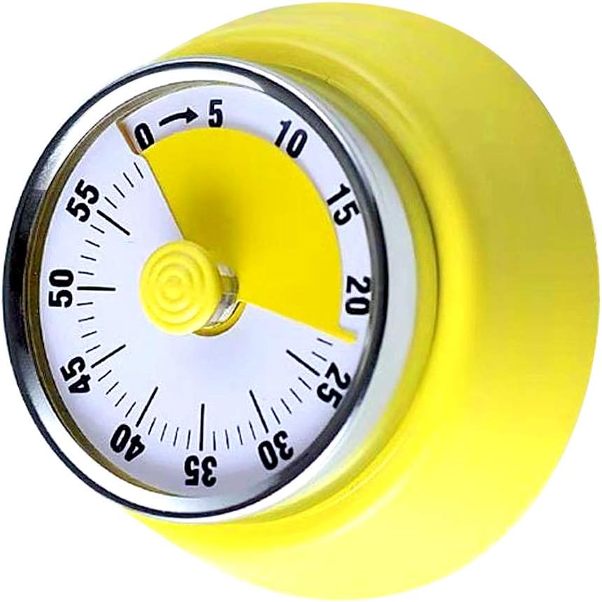 Kitchen Timer,LAOPAO 1 Hour Mechanical Magnetic Countdown Timer No Battery Required Clock with 72Db Loud Ring for Cooking Baking Gaming