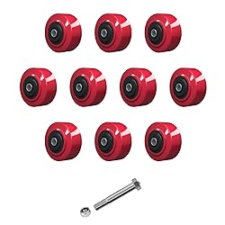 LONGRUNFORU 4 Inch Caster Wheels, Polyurethane on