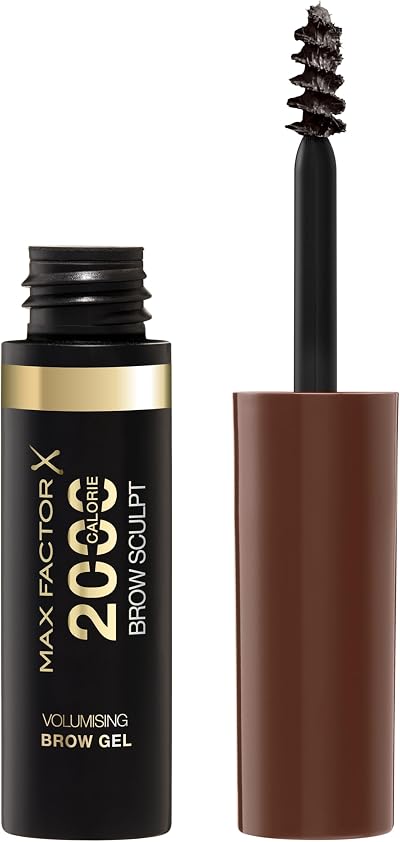 Max Factor 2000 Calorie Brow Sculpt Volumising Gel Black Brown 4.5ml