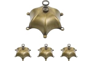 VICASKY Wind Chime Replacement Caps 4 Sets Zinc Alloy Tops with Screws for Outdoor Garden and Patio Use