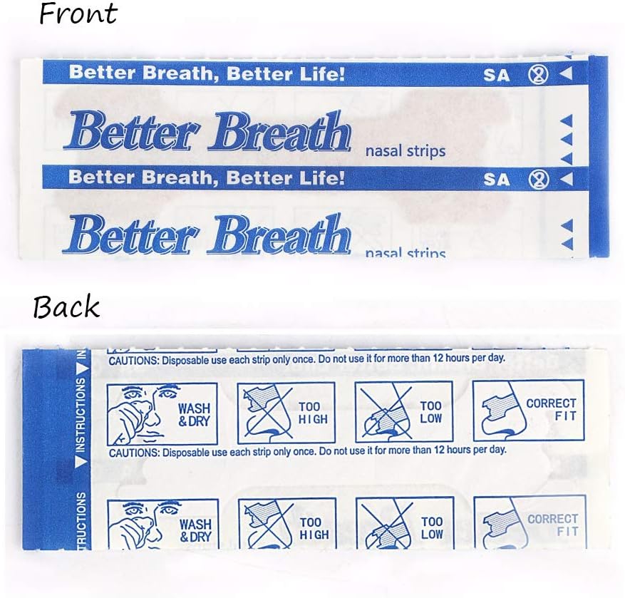 Breathe Right Nasal Strips for Reduce Snoring Better Breath Anti Snoring Improve Sleeping 66mm*19mm (300): Health & Personal Care