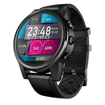 Zeblaze Fitness Armband | Quad Core 1 + 16 GB 4G WLAN Smartwatch mit Kamera Telefonuhr für Damen Herren, kompatibel mit iOS A