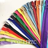 WKXFJJWZC 40pcs Mix Nylon Coil Zippers Tailor Sewer Craft (23.6 Inch) 60cm Crafter's &FGDQRS ( 20/color)