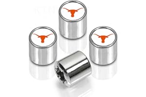 STOCKDALE Officially Licensed Colorful Insert Valve Caps - Longhorns