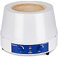Labasics Heating Mantle, Heating and Stirring Electromantles Electrothermal Lab Heating Mantle with Magnetic Stirrer 0-1400 RPM Temperature Control 110V/450℃ 350W, 1000 ml
