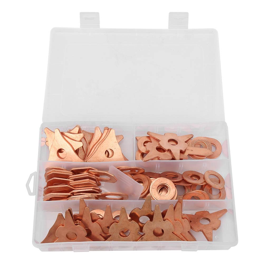 110pcs Dent Pulling Puller Rings Triangle OT Round,for Car Body Welding Repair Tool Set