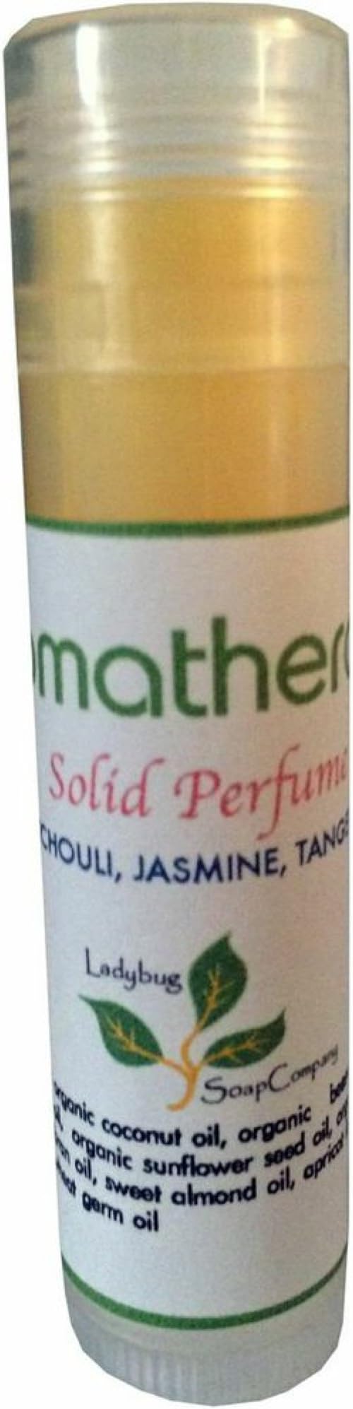 Aromatherapy Natural Handmade Solid Perfume 0.2 oz Chapstick Size Tube, Lemongrass Essentail Oil