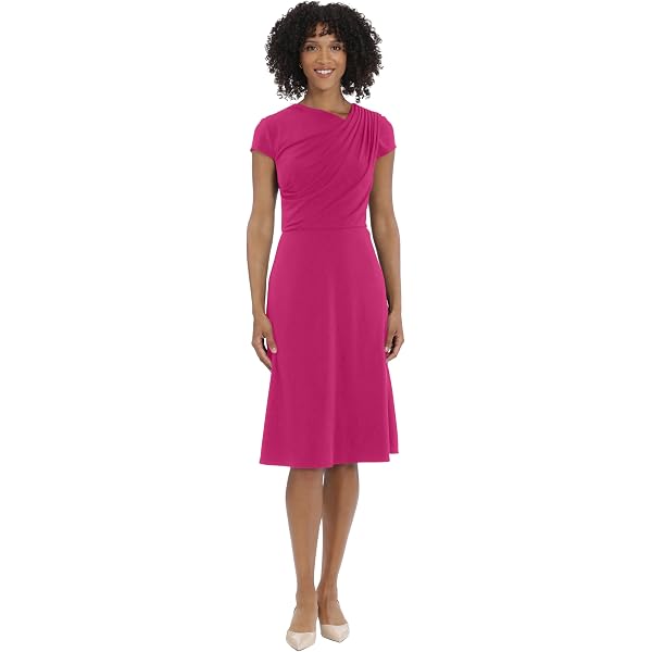 Dress the Population Women's Livia Midi High Dress, Bright Fuchsia,  XX-Small at Amazon Women's Clothing store