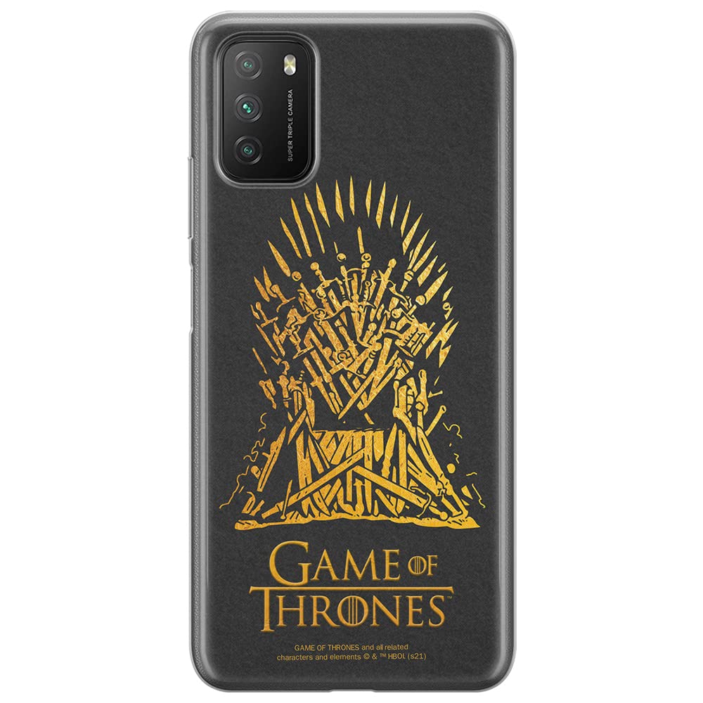 ERT GROUP mobile phone case for Xiaomi REDMI 9T/ POCO M3 original and officially Licensed Game of Thrones pattern 011 optimally adapted to the shape of the mobile phone, case made of TPU
