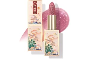 CATKIN Tinted Lip Balm Glitter Lip Stain Ultra Hydrating Lip Moistrurizer Chapstick with Vitamin E Nourishing For Cracked & Dry Lips 0.12 oz C14 Unicorn - Plum