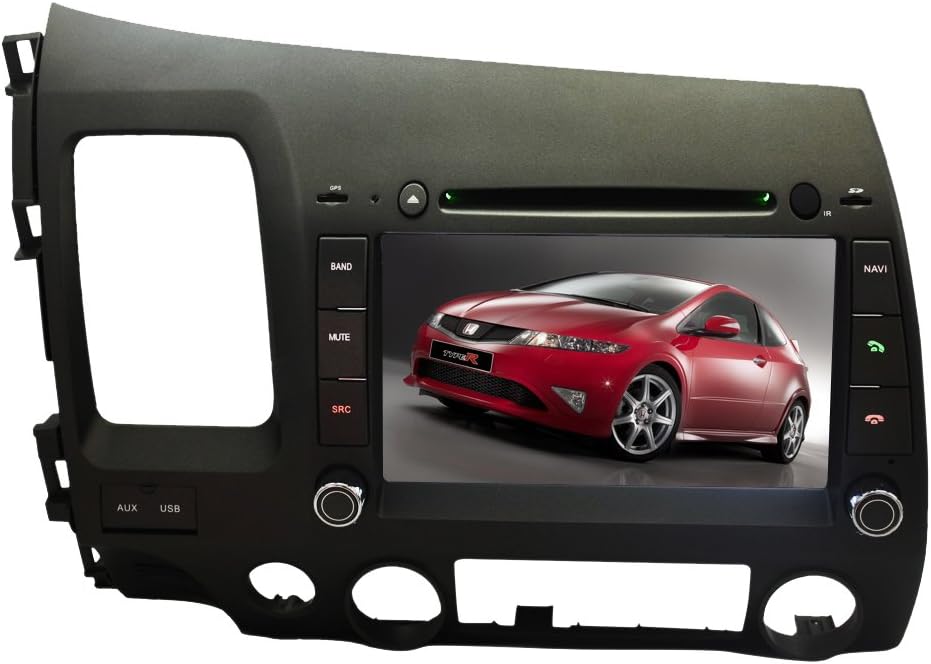 Tyso For Honda Civic (2006-2011) 8" CAR DVD Player GPS Navigation Navi iPod Bluetooth TV HD Touch Screen Radio FM Free Map CD8944