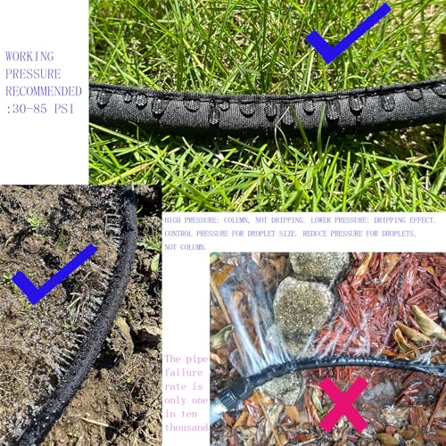 Secbulk 2026 Flat Soaker Hose 50 ft with Stakes for Garden, 50ft photo 12