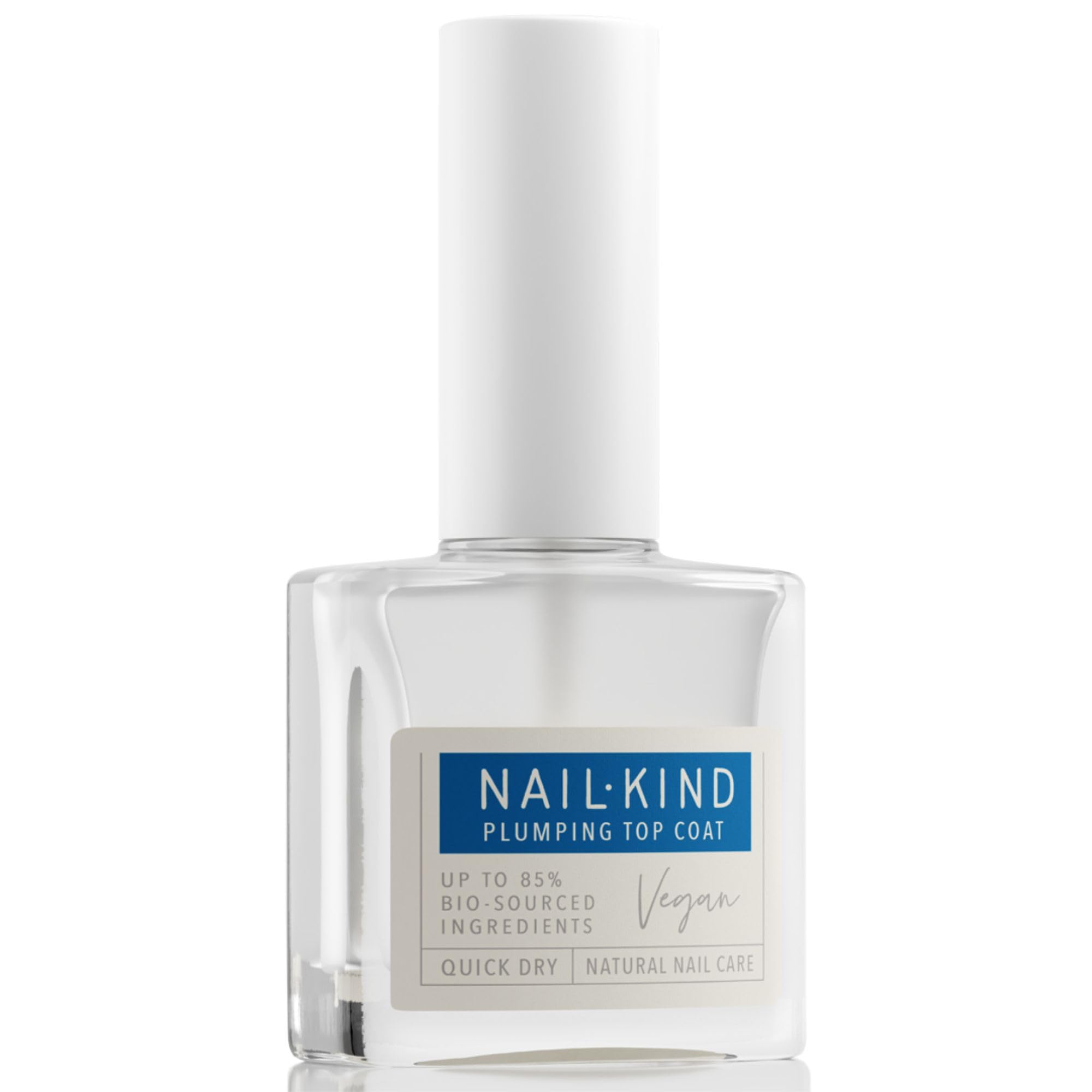 NAILKIND Plumping Top Coat - Mr Volume - Instant Gel-Look Shine - Voluminous Finish - Quick Dry - Long Lasting - Seals Nail Colour - Enhances Durability - 8ml