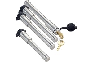 InfiniteRule Security 61775 | 4 Pack Mixed 2.5, Keyed Alike, Hitch Locks for B&W 2" & 2.5" Tow and Stow 10K LB & 18K LB - Includes Receiver Lock for 2.0" Or 2.5" Receiver
