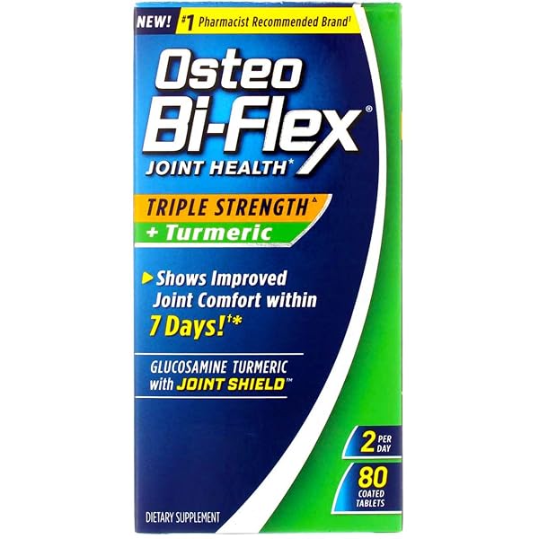 OSTEO BI-FLEX TRIPLE STRENGTH + TURMERIC, 80 COUNT (PACK OF 2)