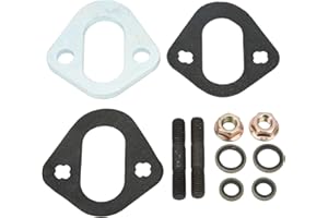 Aramox Fuel Lift Pump Stud Kit Metal Alloy Fuel Lift Pump Gasket Spacer Mounting Set Compatible with 5.9L 6bt 12v 1994‑1998